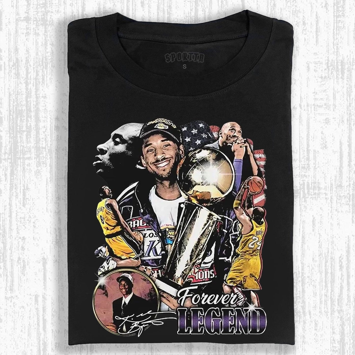 KOBE BRYANT FOREVER LEGEND THEMED T-SHIRT