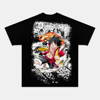 LUFFY VINTAGE TEE丨ONE PIECE-[BACK]