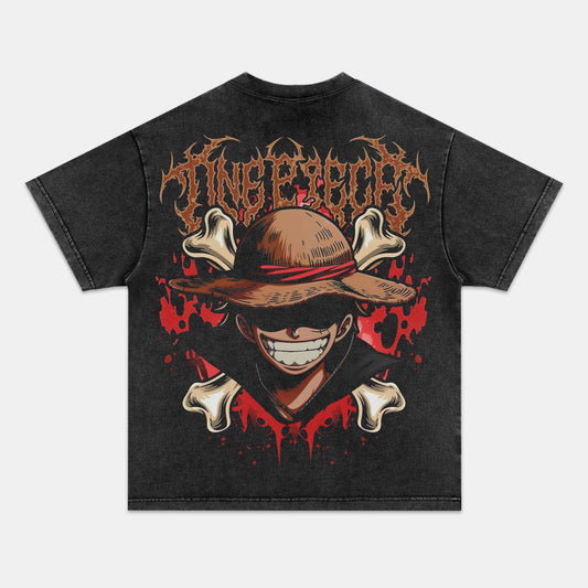 LUFFY ANIME INSPIRED VINTAGE TEE丨ONE PIECE-[BACK]