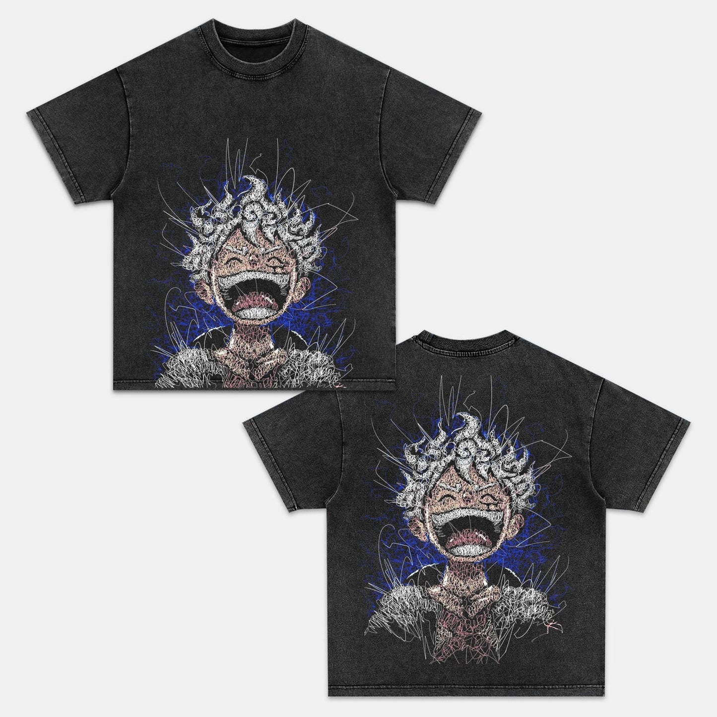 LUFFY UNISEX ANIME INSPIRED VINTAGE T-SHIRT丨ONE PIECE-[DS]
