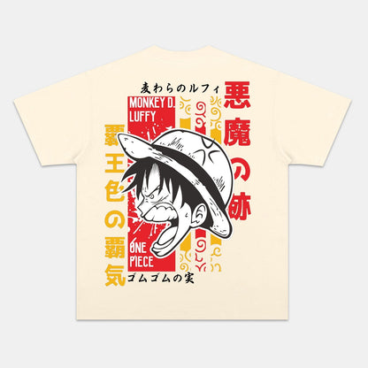 LUFFY ANIME INSPIRED VINTAGE TEE丨ONE PIECE-[BACK]
