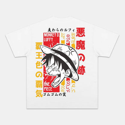 LUFFY ANIME INSPIRED VINTAGE TEE丨ONE PIECE-[BACK]