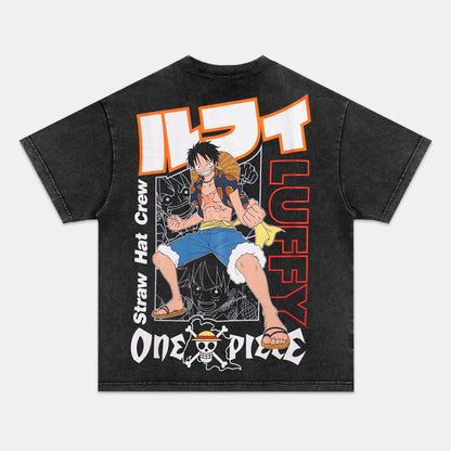 LUFFY ANIME INSPIRED VINTAGE TEE丨ONE PIECE-[BACK]
