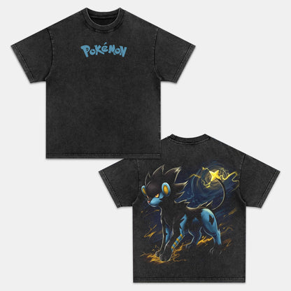 LUXRAY UNISEX ANIME INSPIRED VINTAGE OVERSIZED TEE丨POKÉMON-[DS]