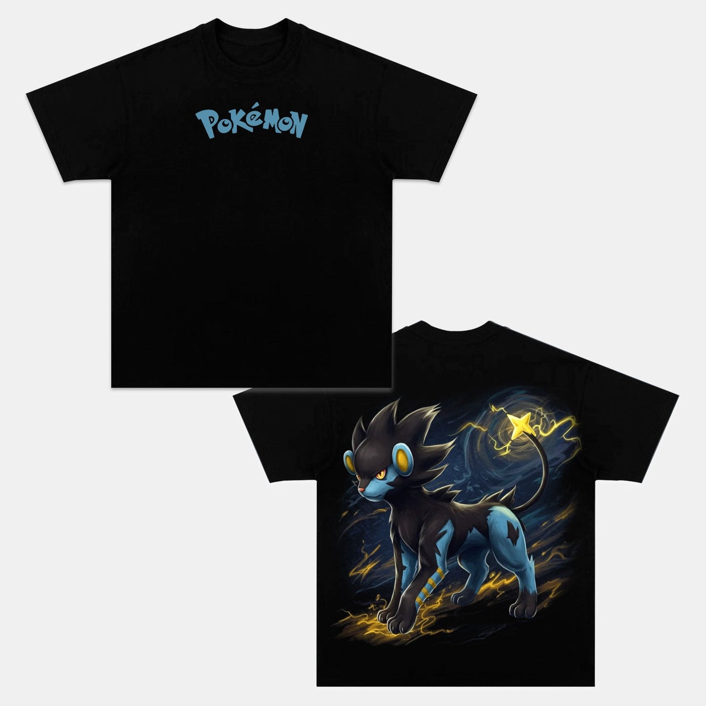 LUXRAY UNISEX ANIME INSPIRED VINTAGE OVERSIZED TEE丨POKÉMON-[DS]