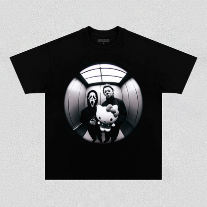 MICHAEL MYERS & GHOSTFACE  & KITTY TEE