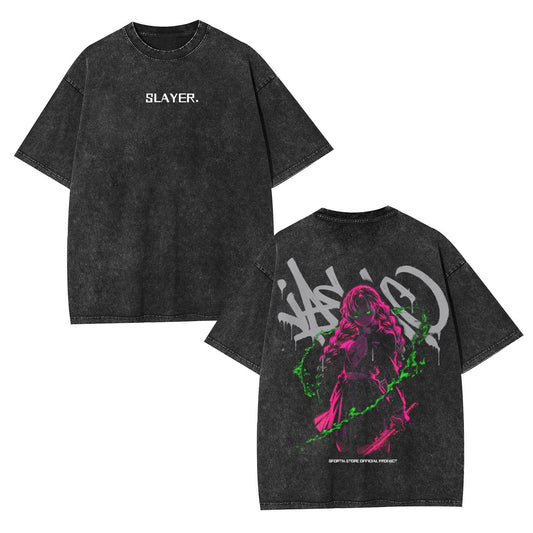 MITSURI KANROJI UNISEX ANIME INSPIRED VINTAGE TEE丨DEMON SLAYER-[DS]