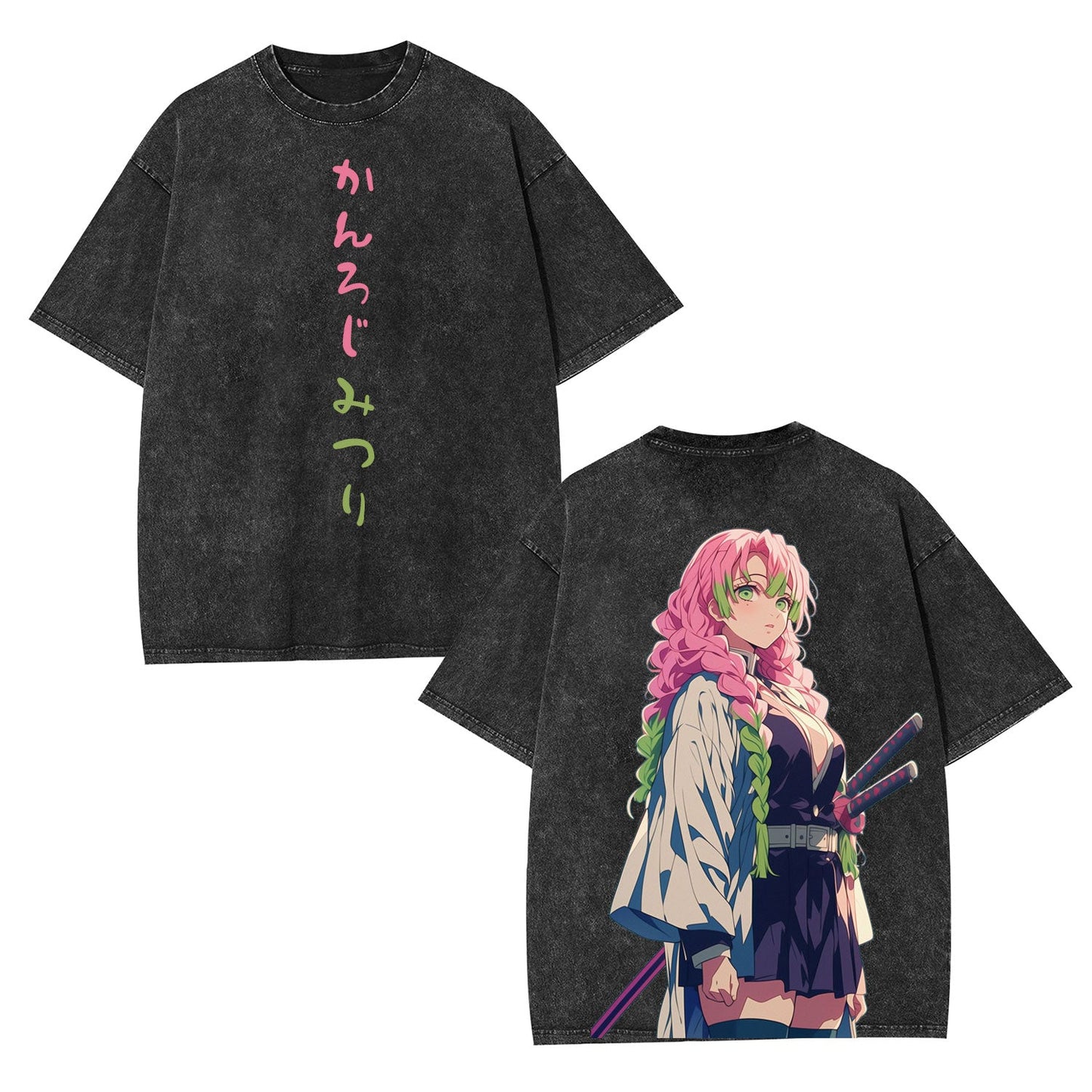 MITSURI KANROJI UNISEX ANIME INSPIRED VINTAGE TEE丨DEMON SLAYER-[DS]