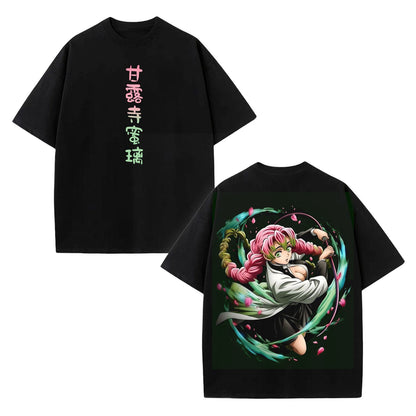 MITSURI KANROJI UNISEX ANIME INSPIRED VINTAGE TEE丨DEMON SLAYER-[DS]