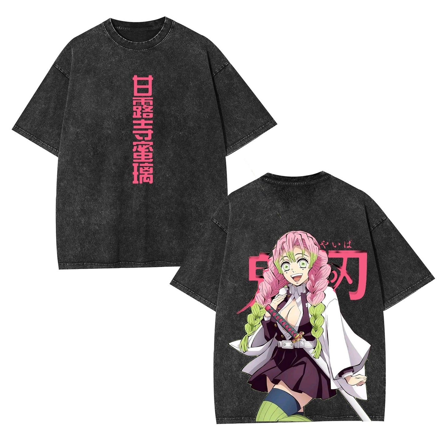 MITSURI KANROJI UNISEX ANIME INSPIRED VINTAGE TEE丨DEMON SLAYER-[DS]