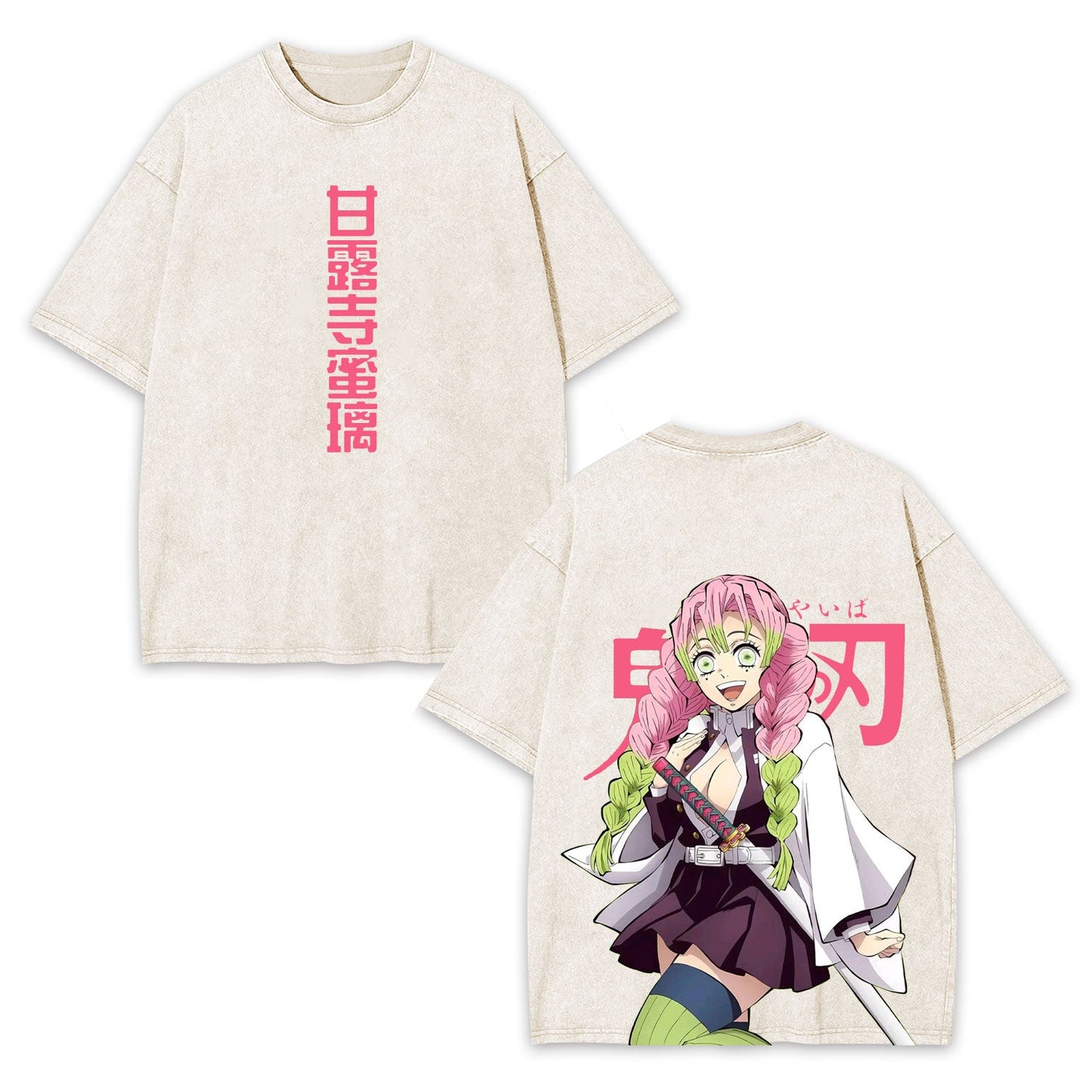 MITSURI KANROJI UNISEX ANIME INSPIRED VINTAGE TEE丨DEMON SLAYER-[DS]