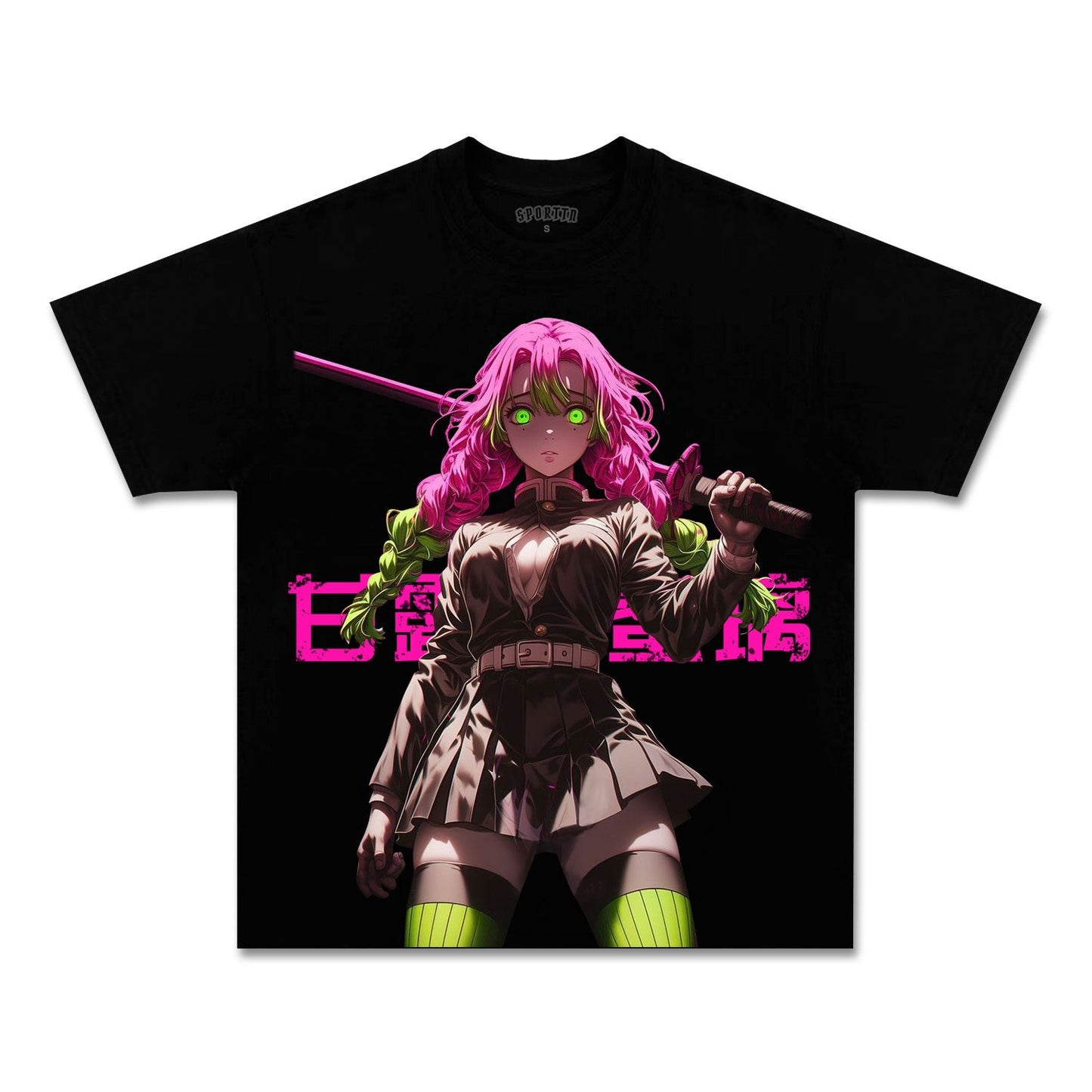 UNISEX ANIME INSPIRED VINTAGE TEE丨DEMON SLAYER-[FRONT]