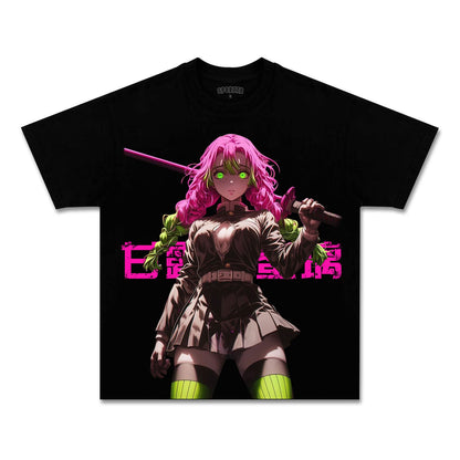 UNISEX ANIME INSPIRED VINTAGE TEE丨DEMON SLAYER-[FRONT]