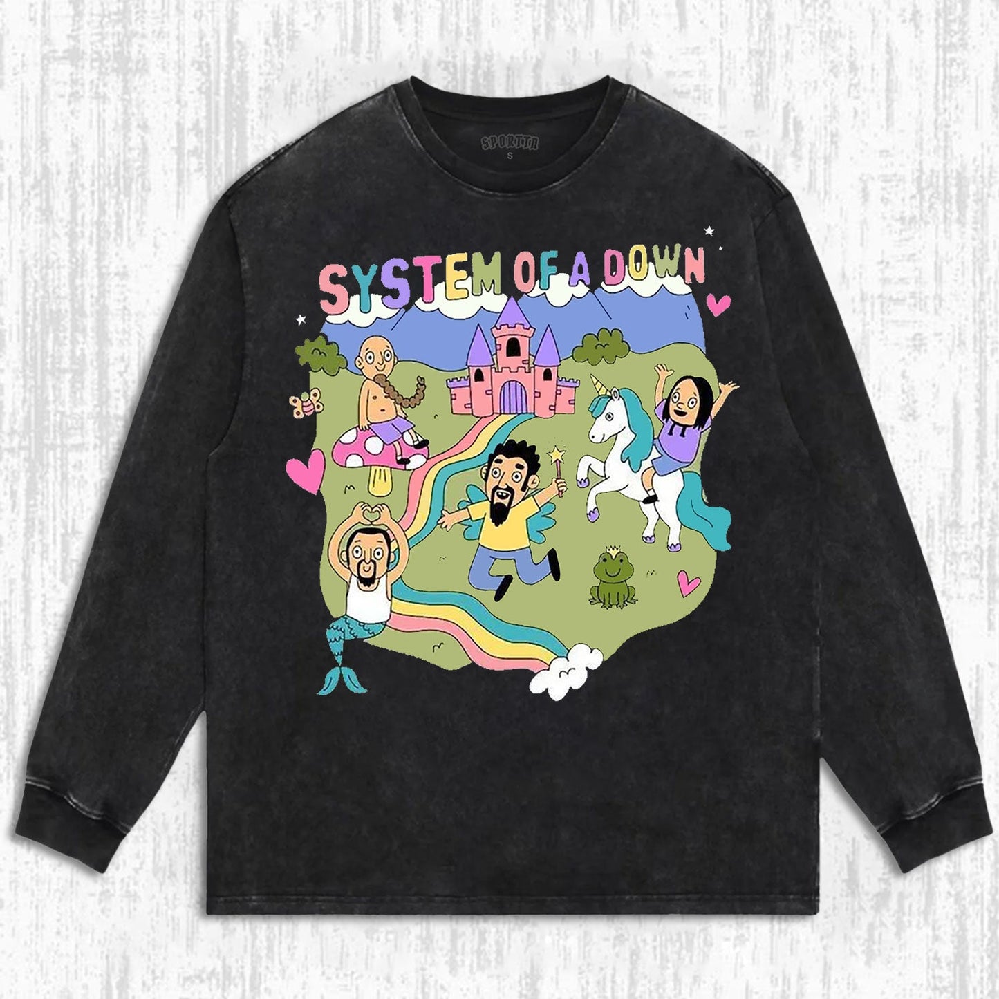 MUSIC SYSTEM OF A DOWN VINTAGE WASHED TEE