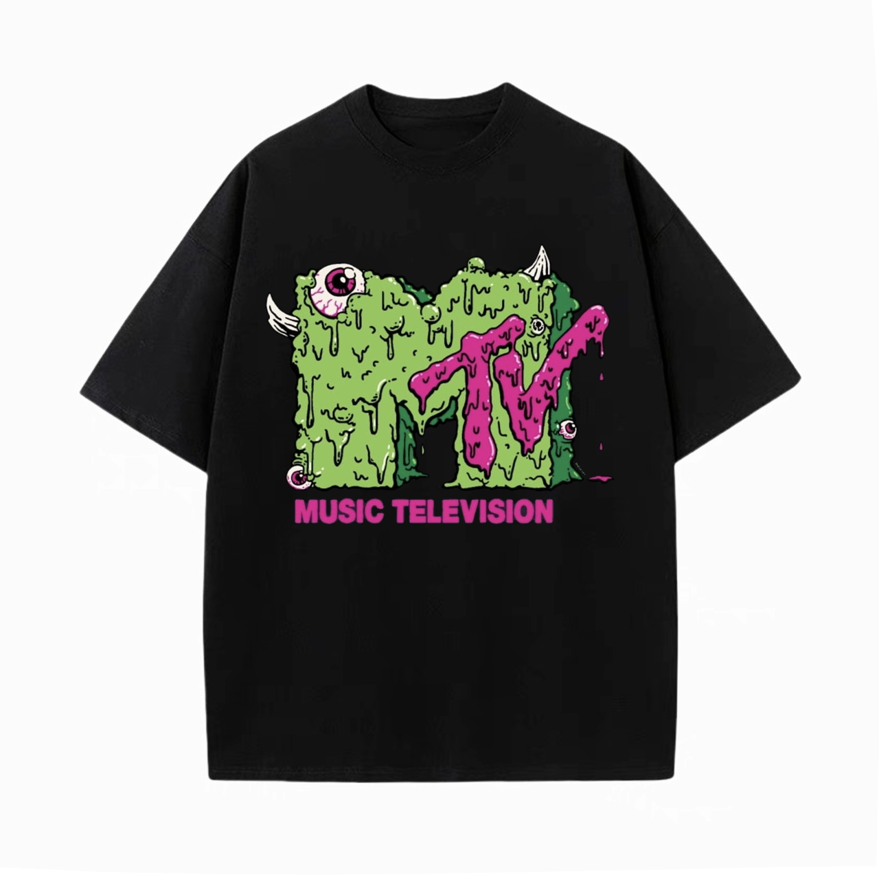 MUSIC TELEVISION V2 VINTAGE WASHED TEE 