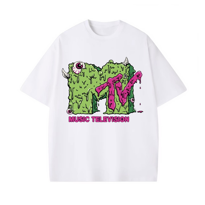 MUSIC TELEVISION V2 VINTAGE WASHED TEE 