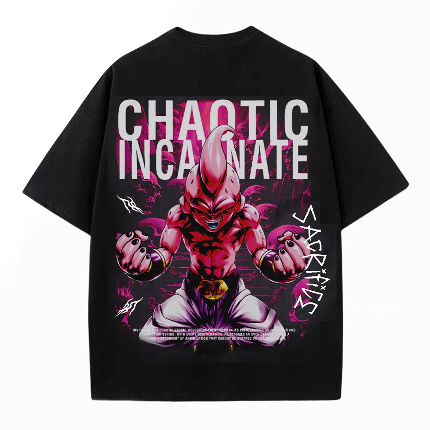 MAJIN BUU ANIME OVERSIZED TEE  DRAGON BALL-[BACK]