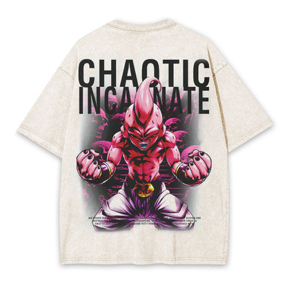 MAJIN BUU ANIME OVERSIZED TEE  DRAGON BALL-[BACK]