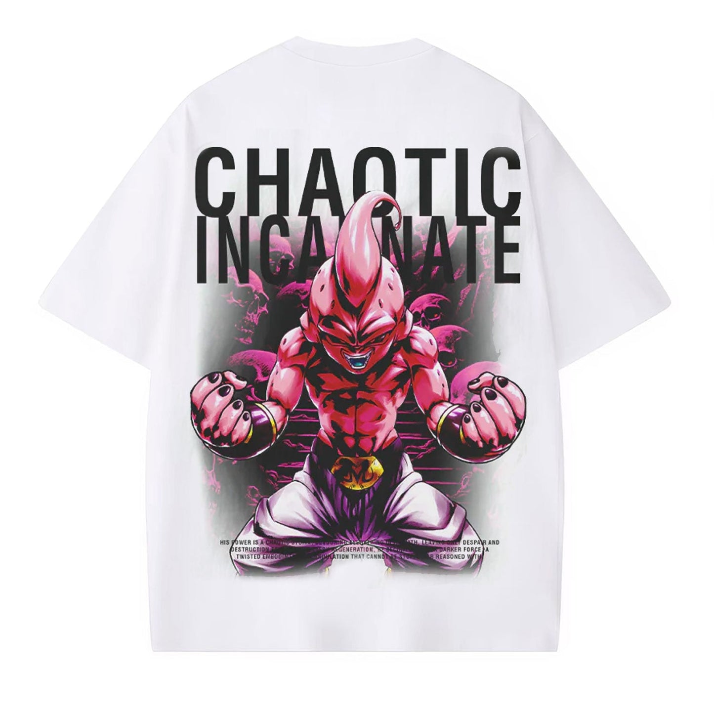 MAJIN BUU ANIME OVERSIZED TEE  DRAGON BALL-[BACK]