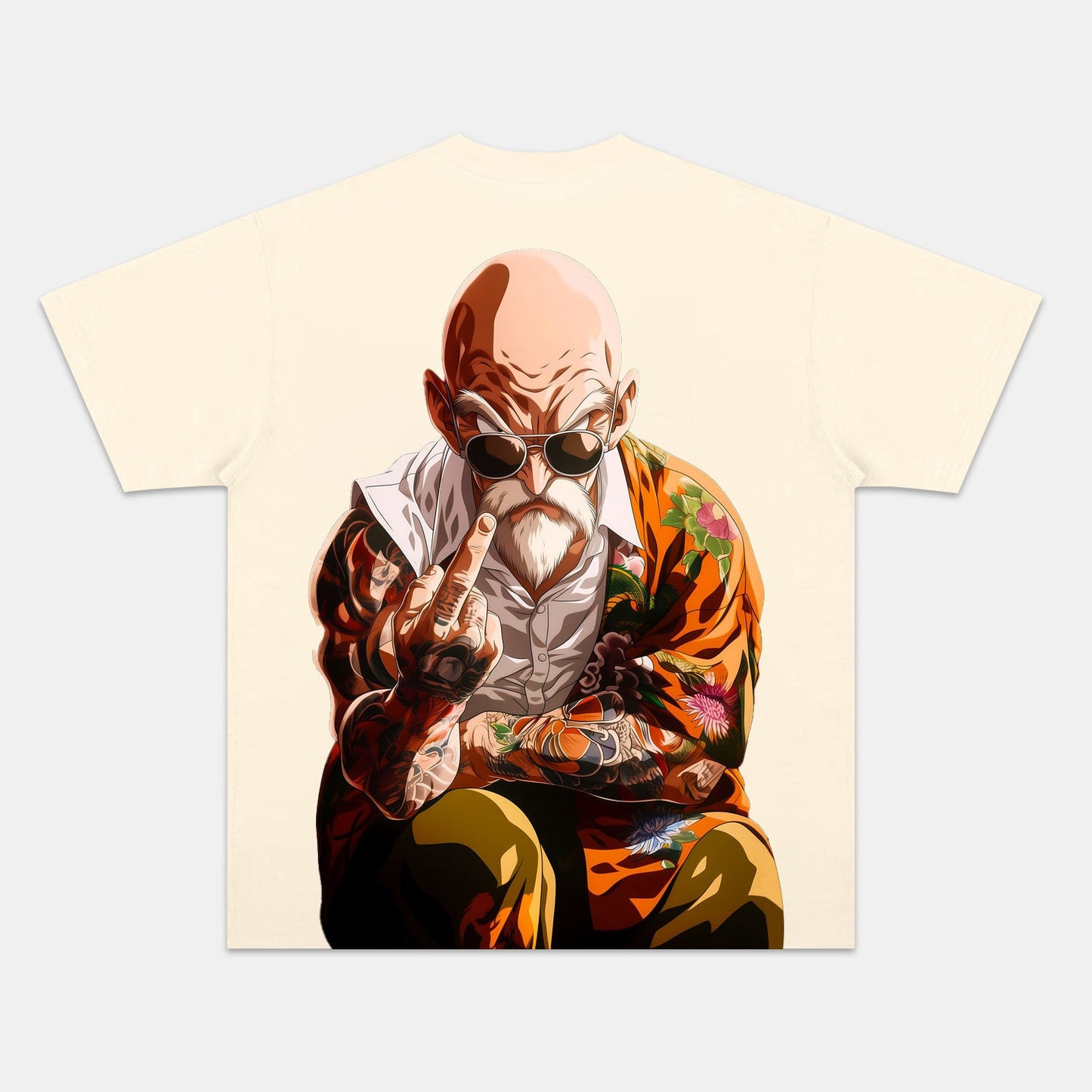 MASTER ROSHI ANIME OVERSIZED TEE丨DRAGON BALL-[BACK]
