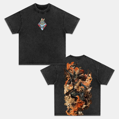 MEGA LUCARIO VINTAGE TEE丨POKÉMON-[DS]