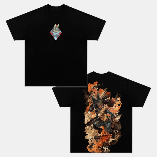 MEGA LUCARIO VINTAGE TEE丨POKÉMON-[DS]