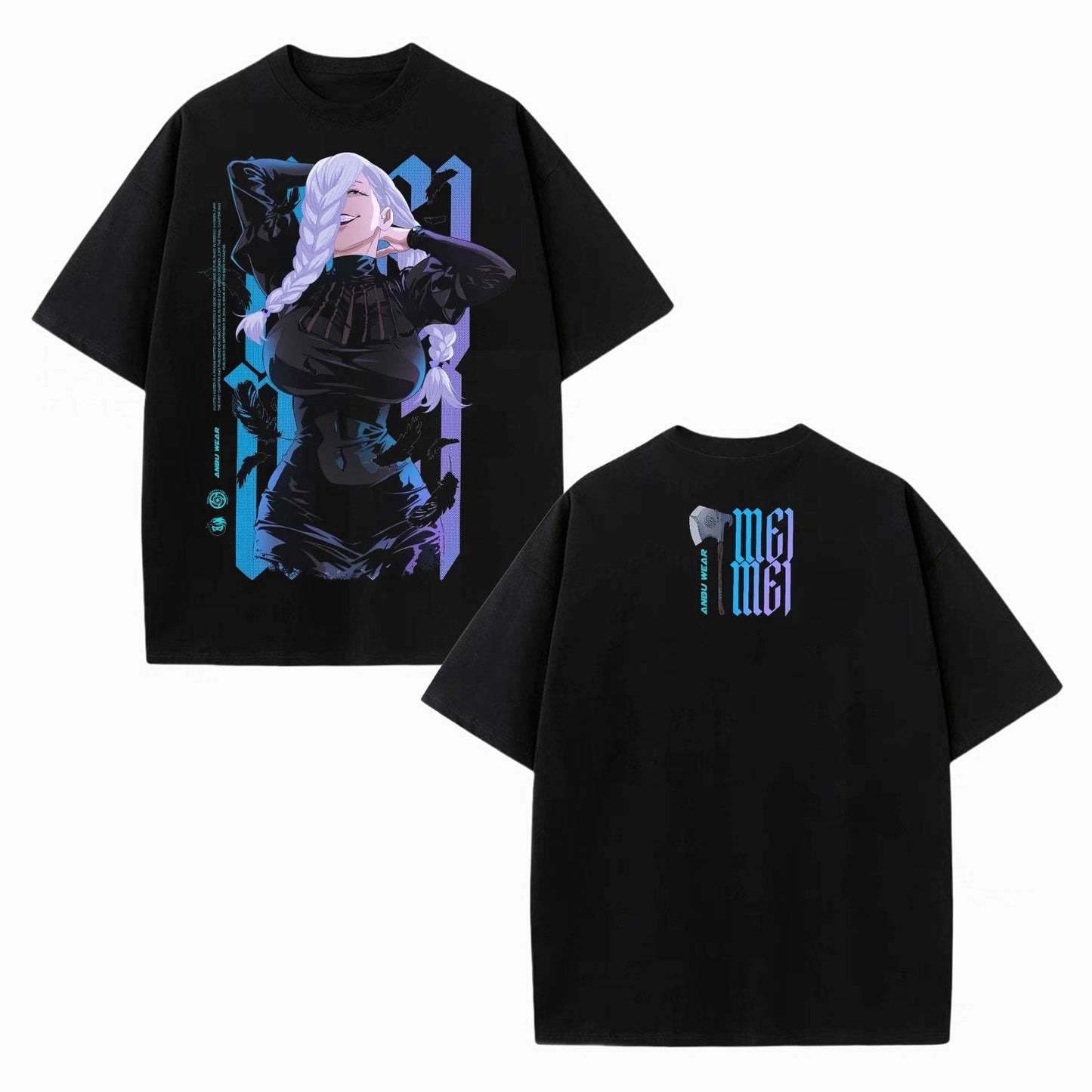 MEI MEI ANIME UNISEX WASHED TEE -[DS]