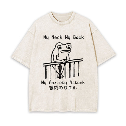 MELANCHOLY FROG JAPANESE WASHED T-SHIRT 