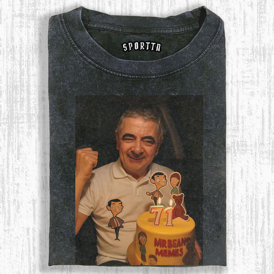 MR. BEAN THEMED COMMEMORATIVE-STYLE T-SHIRT