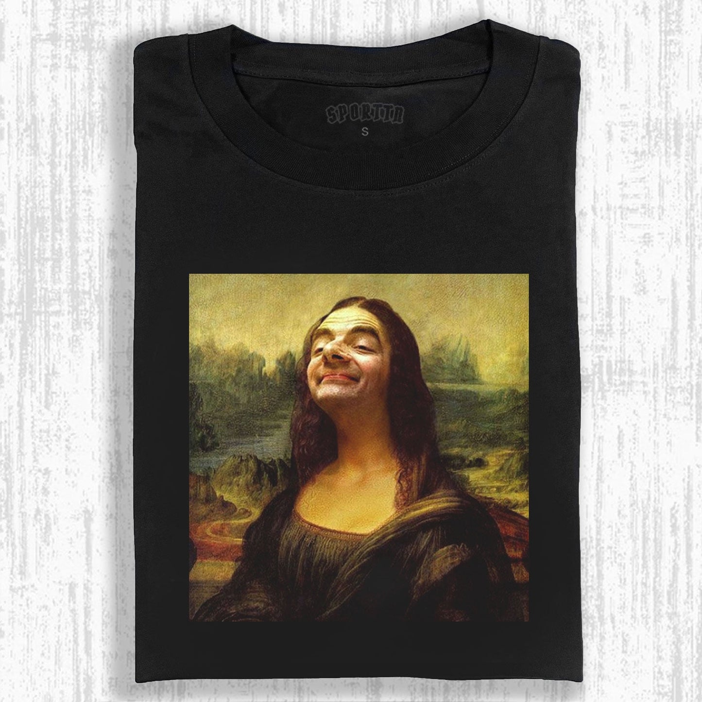 MR. BEAN'S FUN - FILLED MONA LISA T-SHIRT