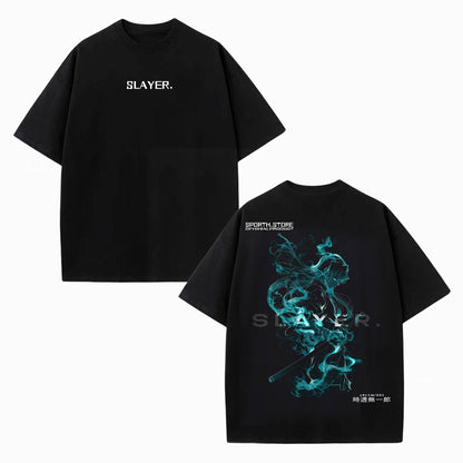 MUICHIRO TOKITO UNISEX ANIME INSPIRED VINTAGE OVERSIZED TEE丨DEMON SLAYER-[DS]