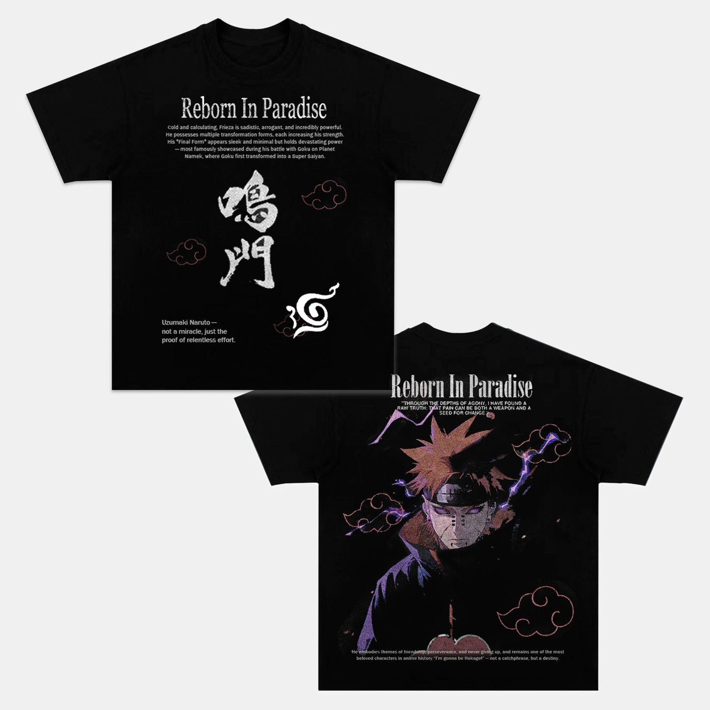NARUTO 2.0 “PAIN’S WRATH” OVERSIZED TEE-[DS]