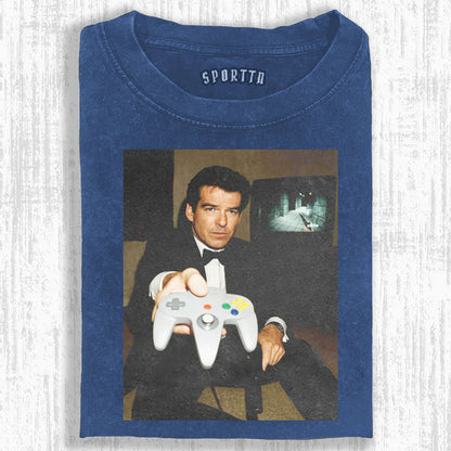 N64 JAMES BOND 'YOUR TURN' FUNNY T-SHIRT