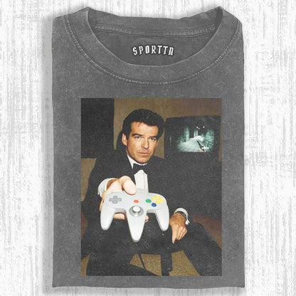 N64 JAMES BOND 'YOUR TURN' FUNNY T-SHIRT