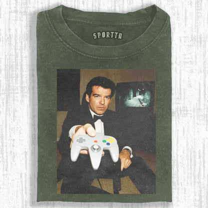 N64 JAMES BOND 'YOUR TURN' FUNNY T-SHIRT