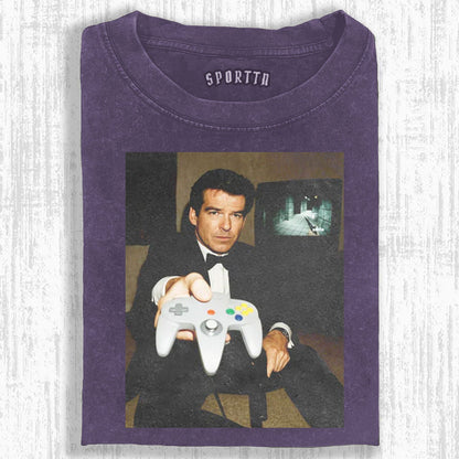 N64 JAMES BOND 'YOUR TURN' FUNNY T-SHIRT