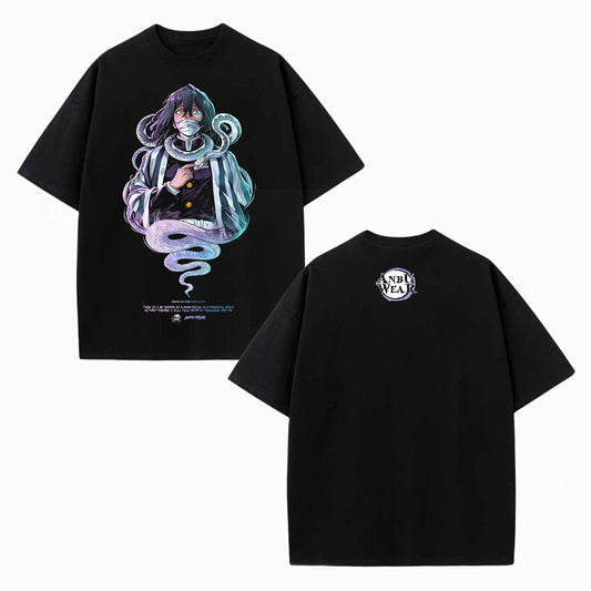OBANAI IGURO UNISEX ANIME OVERSIZED TEE  DEMON SLAYER-[DS]
