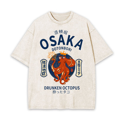 OSAKA DRUNKEN OCTOPUS JAPANESE STYLE TEE 
