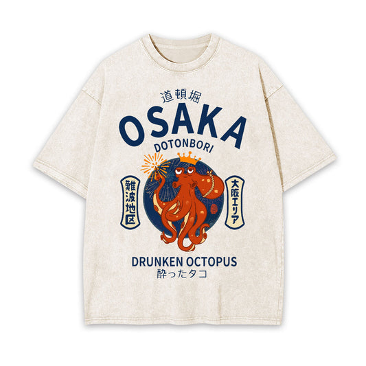OSAKA DRUNKEN OCTOPUS JAPANESE STYLE TEE 