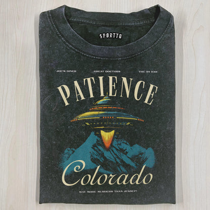 PATIENCE, COLORADO GRAPHIC T-SHIRT