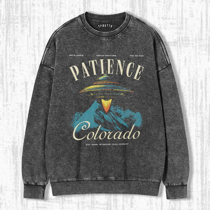 PATIENCE, COLORADO GRAPHIC T-SHIRT