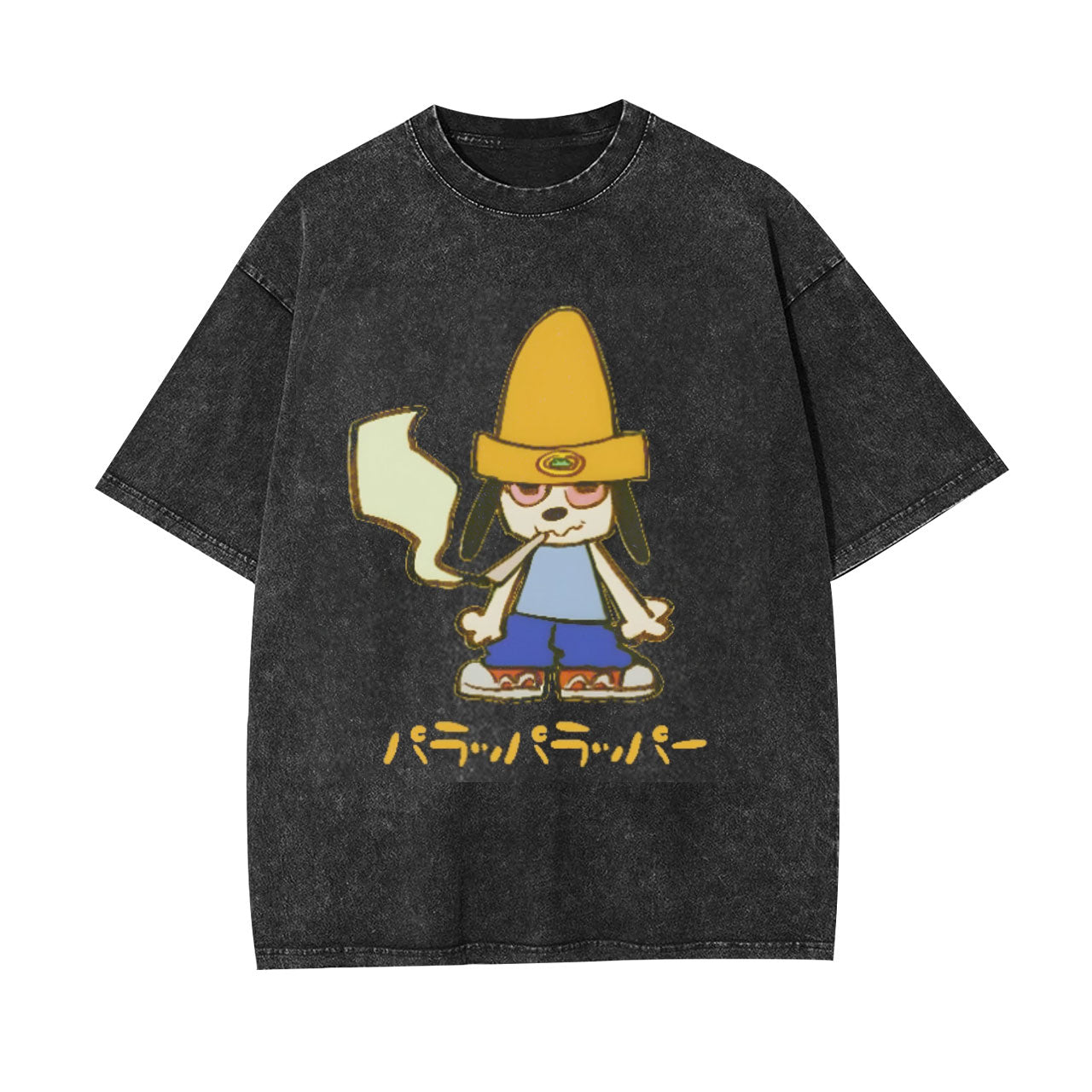 PARAPPA THE RAPPER UNISEX ANIME INSPIRED VINTAGE TEE -[FRONT]