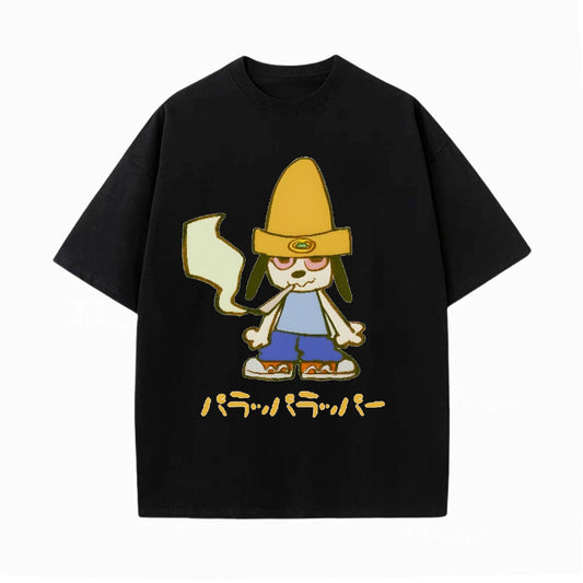 PARAPPA THE RAPPER UNISEX ANIME INSPIRED VINTAGE TEE -[FRONT]