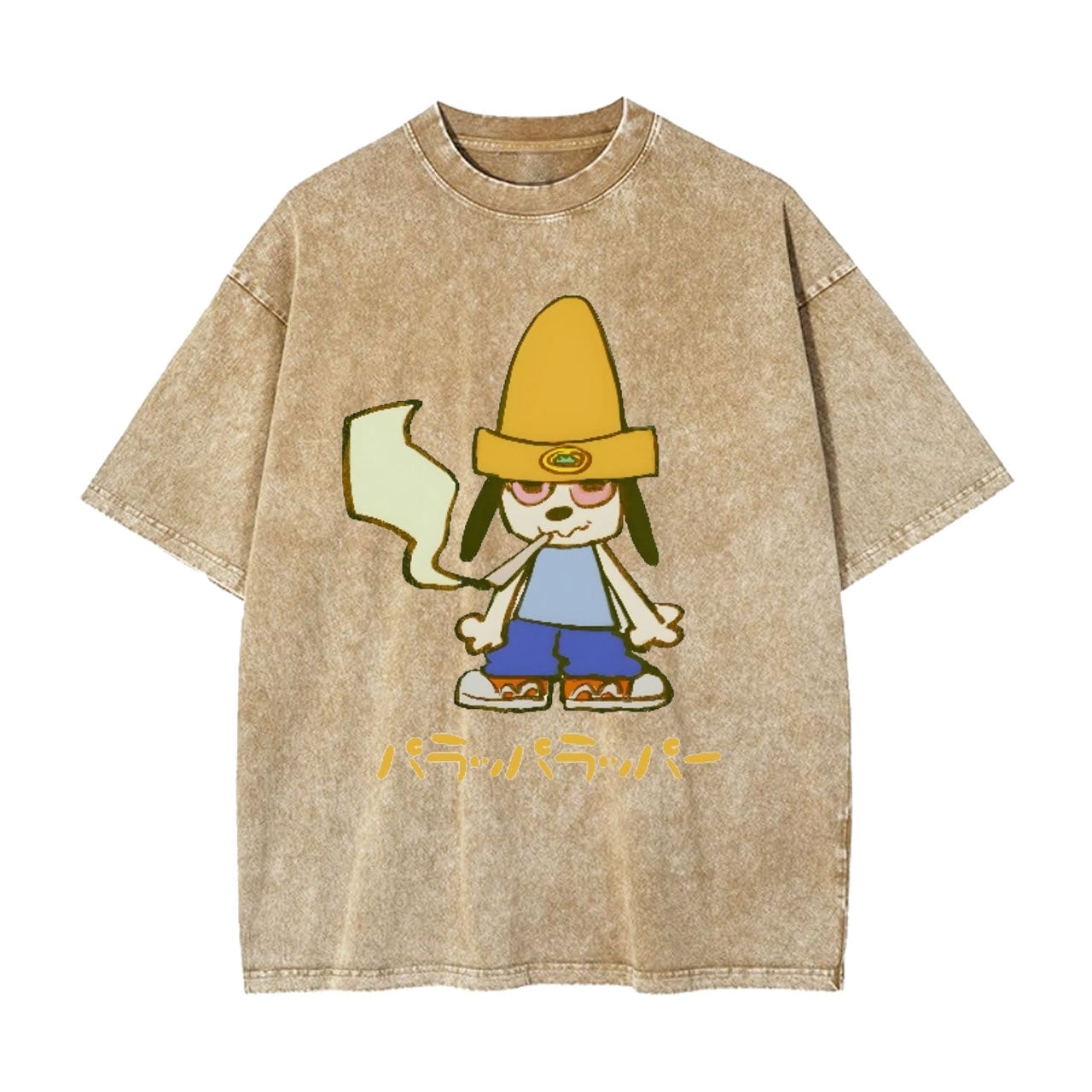 PARAPPA THE RAPPER UNISEX ANIME INSPIRED VINTAGE TEE -[FRONT]