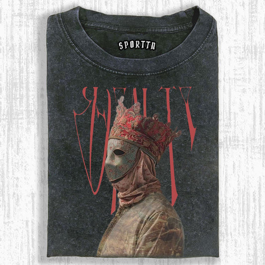 ROYALTY MASKED MONARCH ART POSTER T-SHIRT