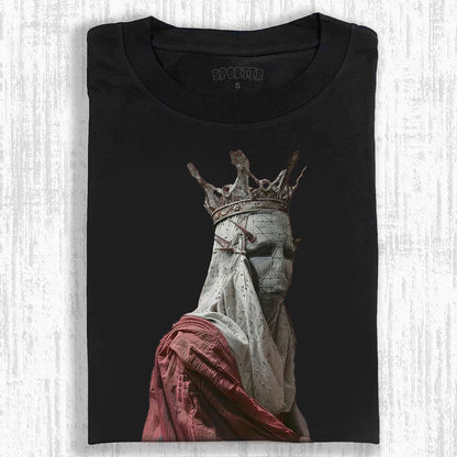 MASKED MONARCH WITH CROWN ART POSTER T-SHIRT