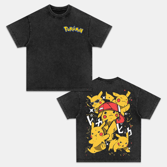 PIKACHU UNISEX ANIME INSPIRED VINTAGE T-SHIRT丨POKÉMON-[DS]