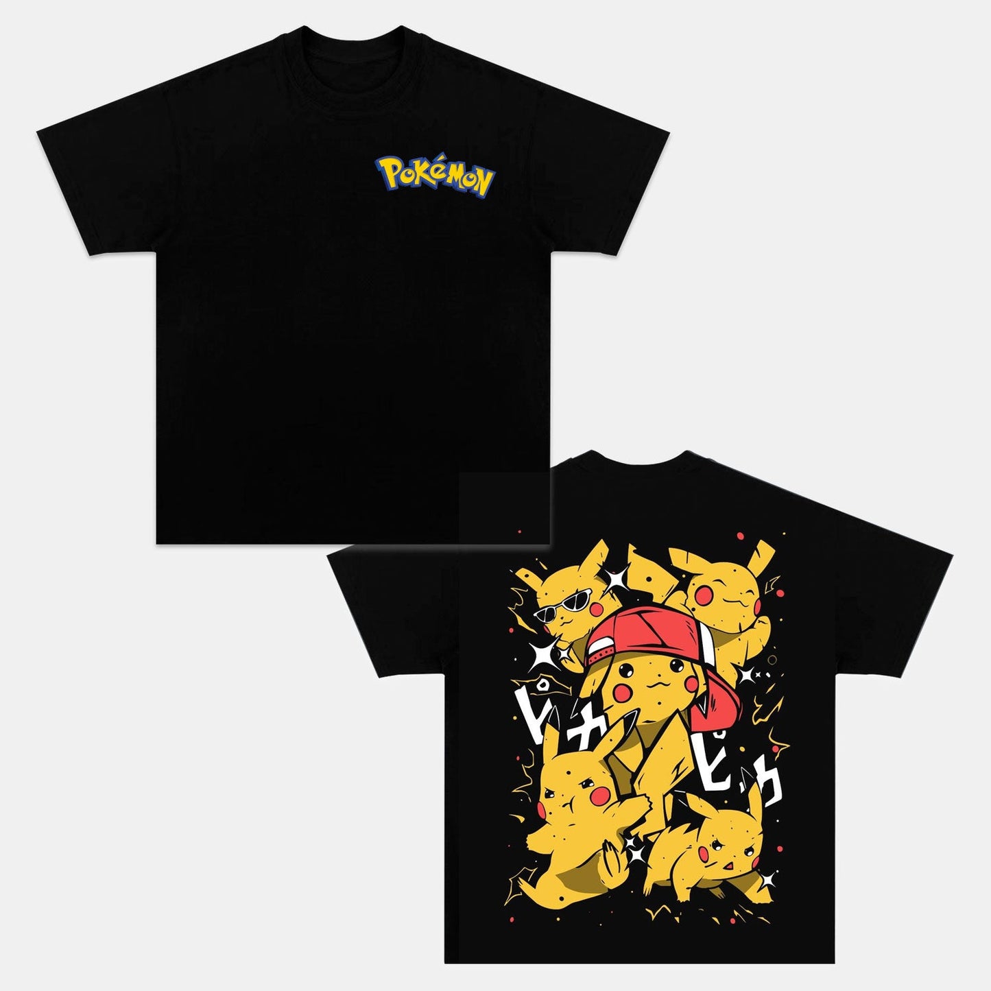 PIKACHU UNISEX ANIME INSPIRED VINTAGE T-SHIRT丨POKÉMON-[DS]