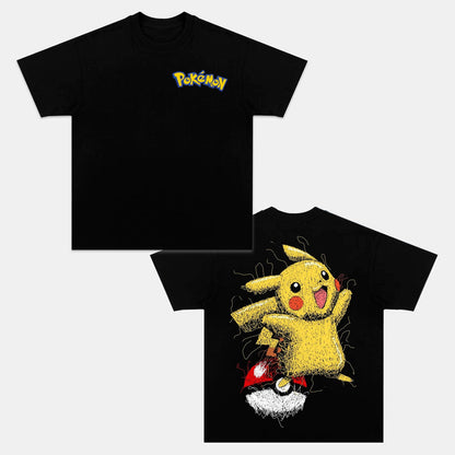 PIKACHU UNISEX ANIME INSPIRED VINTAGE T-SHIRT丨POKÉMON-[DS]