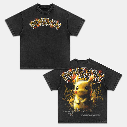 PIKACHU VINTAGE OVERSIZED TEE丨POKÉMON-[DS]